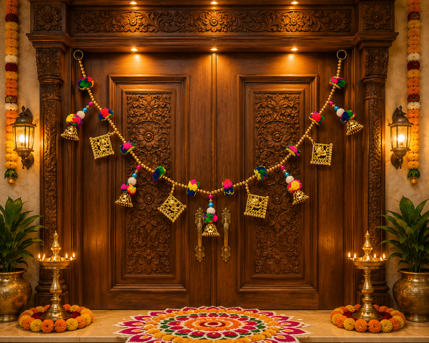Multicolor Bead Toran