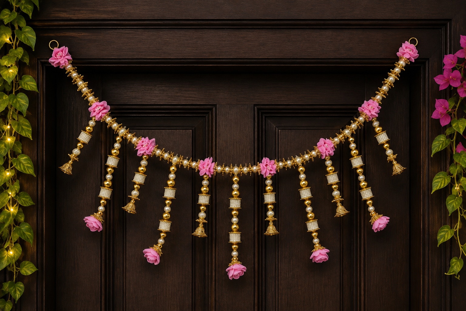 Floral Pearl Toran